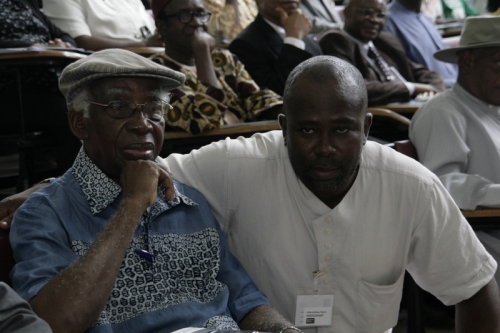 Poet Chidi Anthony Opara With Gabriel Okara