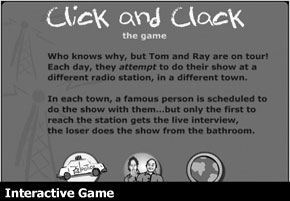 click and clack poster