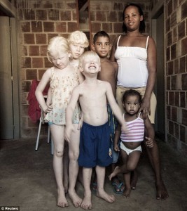 Brazilian mother and children