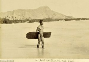 Hawaiian surfer 1890