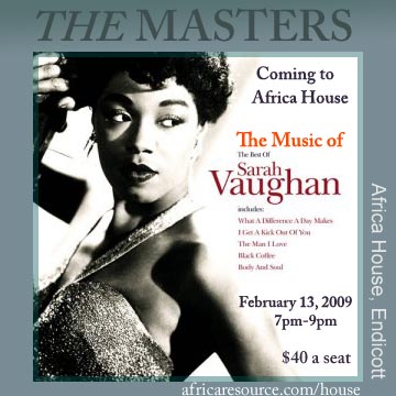 Dinner with Sarah Vaughan