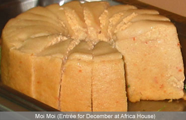 December Dinner Entree at Africa House